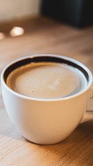 cup of coffee with milk