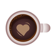 coffee cup drink with heart