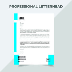 Professional and Modern Letterhead Vector