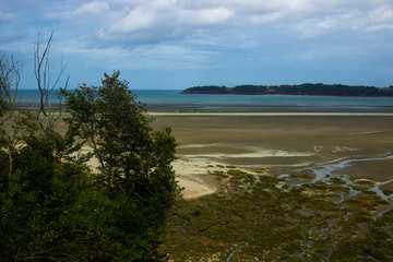 Saint-Brieuc, Brittany, France - September 26 2019: Réserve Naturelle de la Baie de Saint-Brieuc