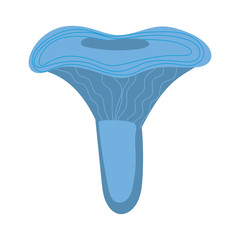 fungus plant paxillus involutus hand draw style icon