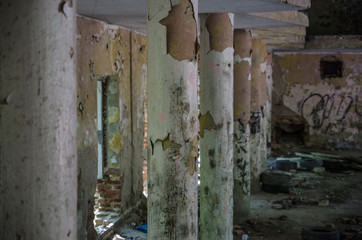 abandoned ghost town, extinct barracks