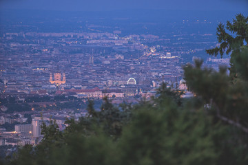 Budapest panorama at night