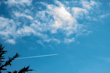 Auray, Brittany, France - September 8 2019: Auray sky view