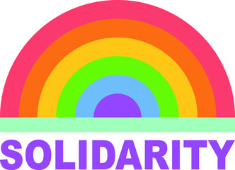 Solidarity Corona Virus Rainbow Design