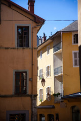 Architecture from old city Chambery, Region Savoy, France
