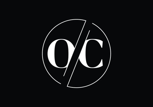 Initial Monogram Letter O C Logo Design Vector Template. OC Letter Logo Design
