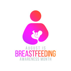 Vector illustration on the theme of National Breastfeeding awareness month observed each year during August.
