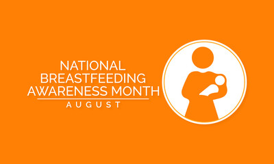Vector illustration on the theme of National Breastfeeding awareness month observed each year during August.