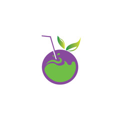 beverage logo, juice design vector illustration.