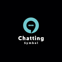 Bubble Chat Talk Logo Design Vector. dialog Symbol and discussion emblem icon for company.