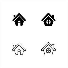 Home Vector icon illustration design template