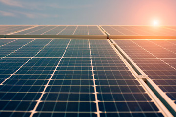 Solar panel installed on the orange roof