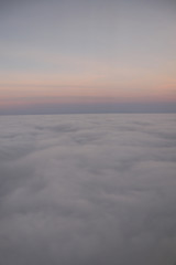 Fototapeta na wymiar Himmel Flug Wolken