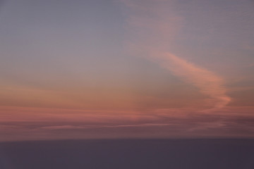 Fototapeta na wymiar Himmel Flug Wolken