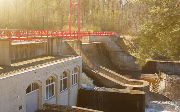 Small hydroelectric power station in Estonia.