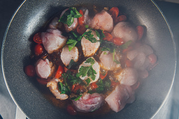 Rana pescatrice cottura