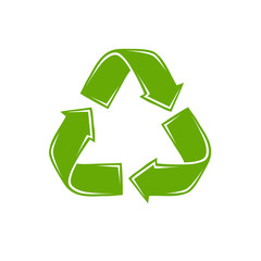 Recycle sign. Waste recycling, ecology vector illustration