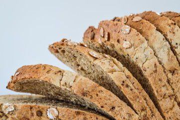 Sliced Multi Grain Bread closeup