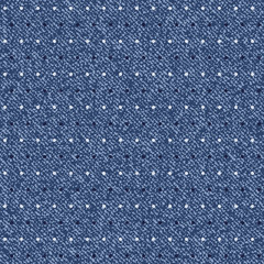 Polka dots background. Vector Denim seamless pattern. Blue jeans cloth.
