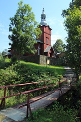 Fototapeta premium Wooden Orthodox church in Czyrna