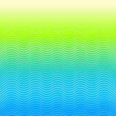 Vector Neon Gradient Wave Pattern, Green & Blue