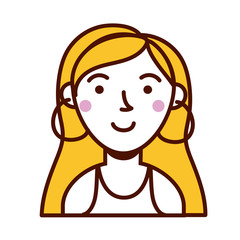 blond woman female avatar character