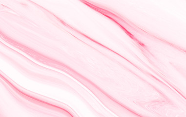 Fototapeta premium Marble rock texture pink ink pattern liquid swirl paint white that is Illustration background for do ceramic counter tile silver gray that is abstract waves skin wall luxurious art ideas concept. 