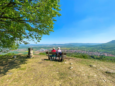 Aussicht vom H&ouml;rnle, auf die schw&auml;bische Alb - Bei Bissingen, Kirchheim unter Teck
