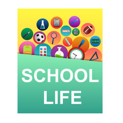 School life vector illustration design