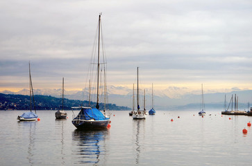 Obraz premium Lake Zürich, Switzerland