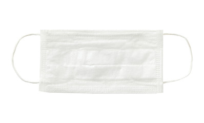 Nose mask protection virus aisolated on the white background
