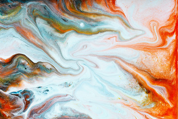 Obraz premium rainbow abstract background of a mix color acrylic paints