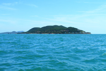 View of the islands and the sea near Nha Trang. Vietnam.