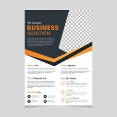 Corporate business abstract modern flyer template