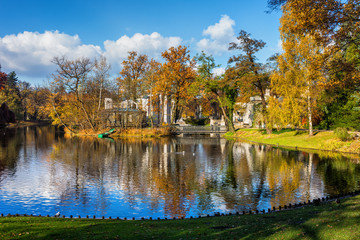 Lake In Lazienki Park In Warsaw