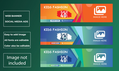 Web banner, Social media Ads, Facebook Ads Template Design 