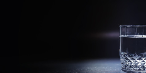 Water soluble tablets. The medicine is soluble. Anti-hangover. Effervescent tablets in a glass.