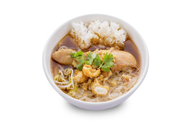 Chicken noodle food in Thailand