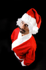 babbo natale con i baffi 