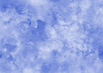 Blue watercolor vector background. Abstract hand paint square stain backdrop