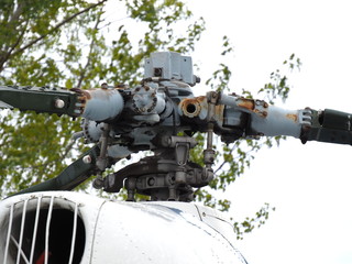 screw of an old helicopter