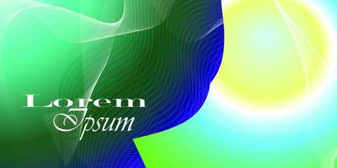 Spring beauty abstract background with white wave effect