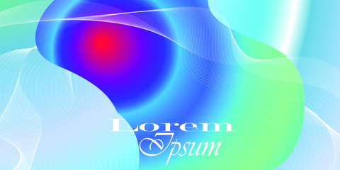 Beauty wave effect background for business card, industrial cover design