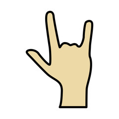 hand gesture flat icon object