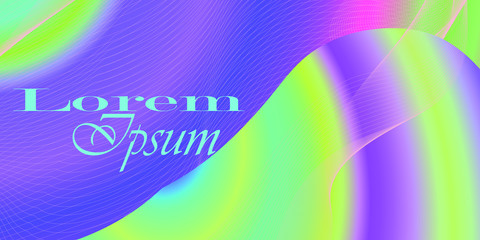 Beauty abstract background with white wave effect and blue color