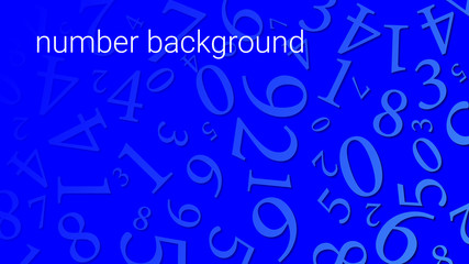 Mathematics background - different numbers in random pattern with copy space.