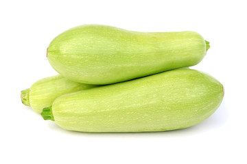 Squash,courgette, zucchini isolated on a white background. Raw vegetable