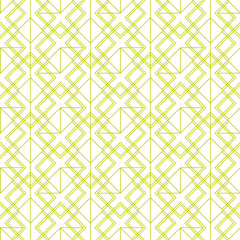 
Графический шаблон, состоящий из абстрактных геометрических форм, золотых линий, на белом фоне. Тонкие узоры подходящие для ткани, обоев, фонов, плитки