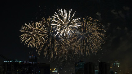 Fireworks on the Victory Day in Yekaterinburg over the city 8